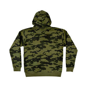 เสื้อฮู้ดซิปหน้าเต็มตัวลายพรางสำหรับผู้ชาย ไซส์ใหญ่  รับทำโลโก้  ผ้าฟลีซ  เสื้อฮู้ดซิปสไตล์สตรีทแวร์ลำลอง  ขายส่งจำนวนมาก  ผู้ผลิต OEM - Product Image 2