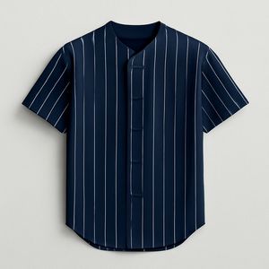 Unisex Digital Printed Button Baseball Softball Jersey Custom Unstruck Letters Numbers <b>Hip</b> Hop Style Men's Striped Stitched - Product Image 3