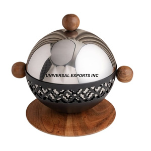 Juego de Tres Piezas de Vajilla Clásica con Estampado de Adhesivos para Hotpot, Cazuela de Lujo para Mesa, Calentador de Comida de Metal Ecológico - Product Image 2