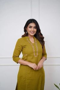 Conjunto de Kurti de Algodón con Pantalón para Mujer, Estilo Indio, para Verano, Elegante, Casual, para Oficina, Vacaciones, Venta al por Mayor, Estilo Étnico Indio - Product Image 4