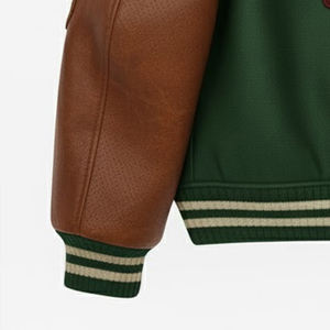 Chaqueta Universitaria Informal de Alta Calidad al por Mayor para Hombre, Chaqueta Universitaria con Logotipo Personalizado Estampado y Bordado de Chenilla para Hombre - Product Image 6