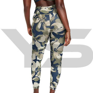 Gran oferta, mallas deportivas de gimnasio alto para mujer, pantalones de Yoga con logotipo personalizado para levantar glúteos, mallas de Yoga de compresión elástica Scrunch Mid - Product Image 5