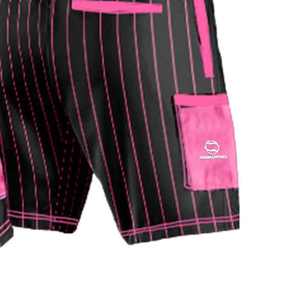 Shorts de baseball pour hommes, coupe droite, décontractés, de qualité supérieure, avec logo brodé personnalisé, séchage rapide, couleur unie - Product Image 5