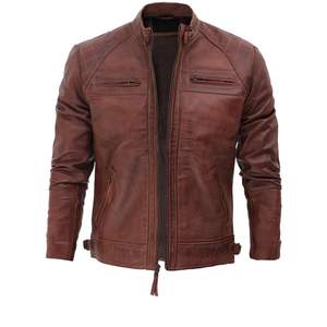 Chaqueta de Motociclismo de Cuero PU Impermeable, Cortavientos, Transpirable y Resistente al Fuego para Todas las Estaciones, Carreras de Motocross - Product Image 2