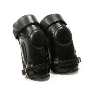 Training Polo Leather Knee Guards <b>Horse</b> Riding Protective Durable Lightweight Comfortable Adjustable <b>Stable</b> Equestrian Gear - Product Image 2