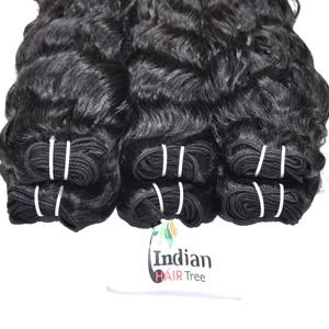Extensions de cheveux humains 100% non traités, ondulés, produit de qualité, extensions indiennes Remy, couleur noire, soyeuses, lâches, boucles profondes pour femmes - Product Image 2