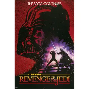 Póster de Star Wars: La Venganza de los Jedi, Impresión Offset y Digital Disponible en Vinilo, Lienzo o Poliéster - Product Image 1