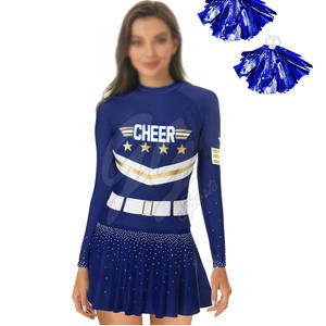 Vêtements de danse Femmes Cheerleading Uniforme 100% Polyester Matériel Uniforme En Bas quantité minimale de commande Pakistan - Product Image 3