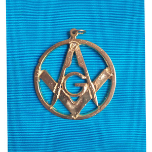 Masonic Replacement Tau Accessory for Masonic Apron jewel set with silver plated Grand Jewel Plated Freemason Mason highest set - Product Image 3