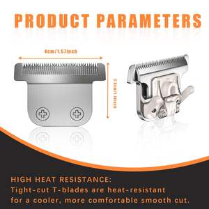 Lames de rechange en acier inoxydable détachables de 40 mm compatibles avec les tondeuses et les coupe-cheveux - Product Image 5