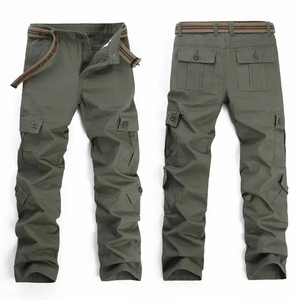 Pantalon cargo personnalisé direct usine pour hommes 100% coton multi-poches pantalon cargo style streetwear OEM - Product Image 5