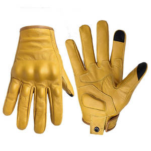 Gants de conduite d'hiver économiques en cuir pleine fleur, doublure intégrale, anti-abrasion, anti-coupure, résistants à la chaleur, gants de sécurité pour garder au chaud - Product Image 1