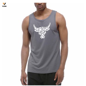 Offres Spéciales Service OEM Conception Hommes Stringer débardeur Vente en gros Polyester Fait sans manches Slim Fit Hommes Stringer - Product Image 2