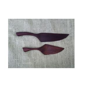 Ensemble de couteau à pâtisserie couteau à gâteau et serveur en acacia personnalisé Meilleur prix Serveur en bois d'aspect moderne pour gâteau - Product Image 6