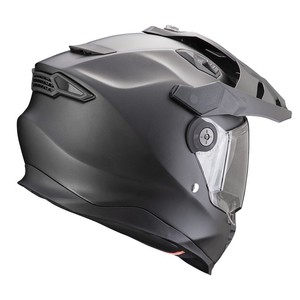 Scorpione ADF casco in tinta unita 9000 opaco perla nera - Product Image 1