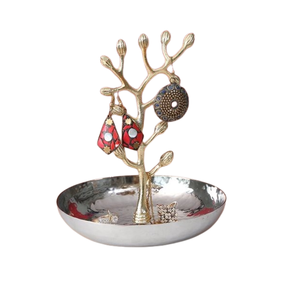 Support suspendu de bijoux de couleur or en laiton taille et forme personnalisées présentoir de bijoux pour le stockage des femmes - Product Image 4