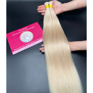 Cabello humano crudo ondulado natural a granel con cutícula virgen vietnamita sin procesar - Product Image 2