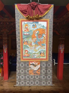 Thangka peint à <span class=keywords><strong>la</strong></span> main : Guru Dorje Drole - <span class=keywords><strong>Manifestation</strong></span> fureuse du Vajra <span class=keywords><strong>de</strong></span> Padmasambhava - Product Image 1