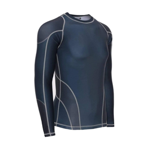 Vente chaude Hommes Taille Personnalisée Rash Guard Compression Confortable Vêtements de Fitness à Manches Longues Avec Fonction Extensible - Product Image 4