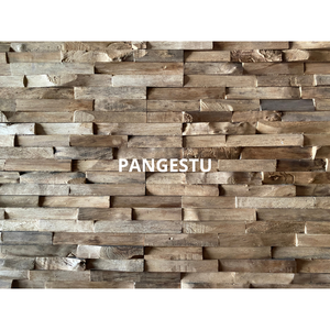 Paneles de Pared 3D Modernos de Madera PANGESTU, Diseño Geométrico, Insonorizantes, Absorbentes de Sonido, Madera de Teca de Indonesia (ID), para Entretenimiento en Villas - Product Image 3