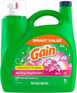 Détergent à lessive liquide Gain, parfum Spring Daydream, 154 fl oz, 107 lavages, fraîcheur + combat contre les odeurs, détergent à lessive liquide - Product Image 2