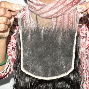 ผมแท้แบบเวอร์จิ้นเรมี่จากอินเดีย  แบบปิดผมลูกไม้ 6x6  ขนาด 10-32 นิ้ว สีธรรมชาติ ไม่ผ่านการแปรรูป ขายส่งแบบผมหยิก - Product Image 4