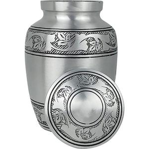 Urnes pour adultes de style européen Urnes pour adultes en métal et aluminium gravées à la main Fournitures funéraires - Product Image 6