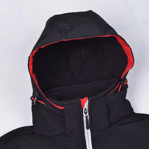 Coupe-vent d'été personnalisé pour hommes Veste décontractée à manches courtes zippée en polyester et nylon patchwork avec fermeture à glissière tissée - Product Image 4