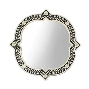 Espejo de pared con incrustaciones de hueso de la mejor calidad, hueso decorativo para el hogar de Crescent Crafts - Product Image 3