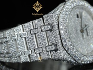 Montre Hip Hop de Luxe pour Homme avec Moissanite VVS, Mouvement Mécanique, Fonction Date, Testeur de Diamant, Style Passant - Product Image 2