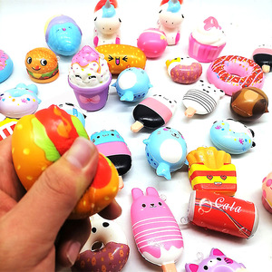 Juguete Antiestrés Personalizado en Existencia de Rebote Lento con Forma de <span class=keywords><strong>Palomitas</strong></span> de Maíz, Papas Fritas, Hamburguesa y Dona para Niños - Product Image 5