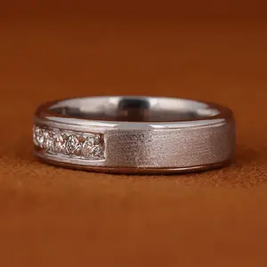 Bague en argent 925, unique, de haute qualité, alliance pour homme et femme, sertie de moissanite, pour fiançailles, bijoux de mode, anniversaire - Product Image 2
