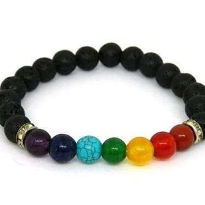 Indian Supplier of Seven Chakra <b>Healing</b> Crystal Bracelet for Meditation and Protection Available at Factory Price - Product Image 5
