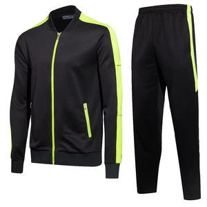 Survêtements avec logo personnalisé à fermeture éclair pour hommes ensemble de pantalons de survêtement et sweat à capuche 100% coton - Product Image 3