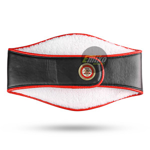 Ceinture de championnat de l'Association mondiale de boxe WBA, plaques centrales en alliage de laiton plaqué or sur une sangle en cuir noir, ceintures personnalisées - Product Image 3