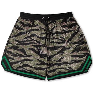 Short de survêtement en maille de coton de haute qualité respirant Streetwear Gym Sports Style camouflage avec logo personnalisé cordon de serrage hommes Shorts décontractés - Product Image 1