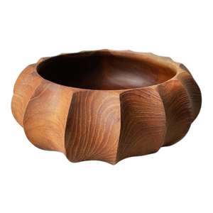 ชามไม้ทำมือ หรูหรา เป็นมิตรกับสิ่งแวดล้อม กันน้ำ สำหรับใช้ในครัวเรือนและงานเลี้ยงอาหารค่ำ - Product Image 6