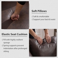 Muebles de Sala de Estar de Lujo, Nuevo Diseño Nórdico Moderno, Sofá Cama Ovalado Grande de PU