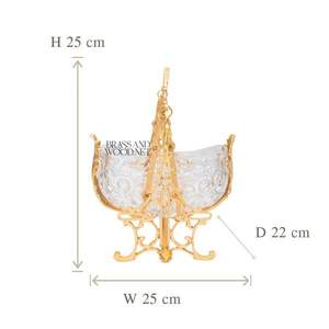 Bonbonnière en laiton massif cristal royal - Product Image 3