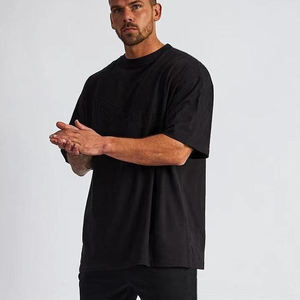 Camiseta de Hombre de Hombros Caídos, Diseño Personalizado, Manga Corta, 100% Algodón Jersey, Estilo Casual Elegante - Product Image 3