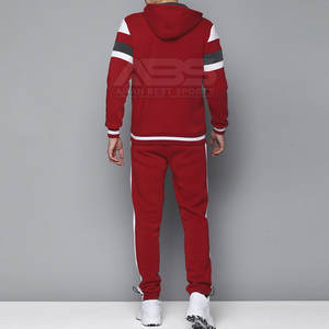 Survêtement d'entraînement pour homme, hiver, à capuche, uni, 100% coton, respirant, séchage rapide, avec cordon de serrage - Product Image 2