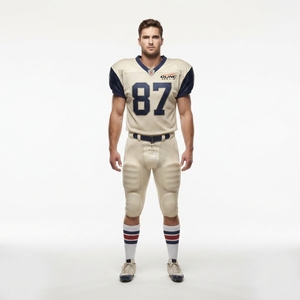 Custom Team Name Youth Football Jersey and <b>Pant</b> Set for Men's 6XL Mesh Performance Uniform - Product Image 1