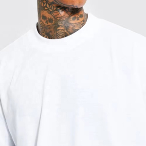 High Quality Blank Short Sleeve Regular <b>Fit</b> Heavyweight Fleece Fabric Breathable Quick Dry Men's <b>Crop</b> <b>T</b>-<b>Shirt</b> Customized Colors - Product Image 4