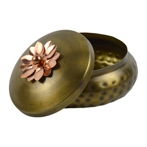 Jarra de Loto Iónica para Galletas y Café, Contenedor de Metal con Diseño de Hierro, Recipientes para Alimentos Secos, Diseño para Hoteles, Restaurantes y Hogar - Product Image 2