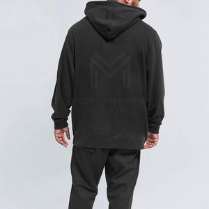 2024 sur mesure hommes sweats à capuche bouffée impression décontracté hiver pull couleurs unies Polyester/coton teint uni - Product Image 2