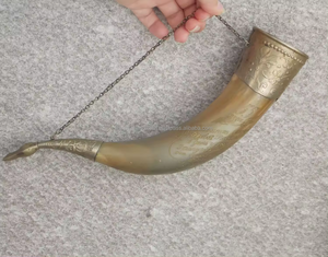 Corne à boire naturelle, écologique, biologique, polie, pour animaux, souvenir d'amour, haute qualité - Product Image 3