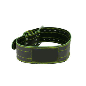 Cinturón de Cuero Vacuno Personalizado de Alta Calidad, Cinturón de Gimnasio de Doble Hebilla para Levantamiento de Pesas, Venta al por Mayor para Hombres y Mujeres, Color de Costura - Product Image 3