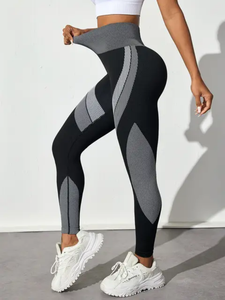 Leggings de yoga taille haute élastique pour femmes, vêtements de sport grande taille, vêtements de fitness, leggings sans couture, pantalons serrés pour femmes, nouveauté - Product Image 5