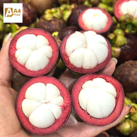 Zoete, sappige, biologische Thaise mangosteen, vers fruit, de koningin der vruchten met tropische smaak, verpakt in Thailand, kwaliteit Khey Taladthai merk.