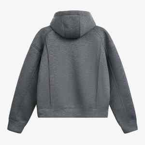 เสื้อฮู้ดแบบรูดซิปของผู้ชายเสื้อกันหนาวมีฮู้ดสไตล์หน้ากาก430gsm ผ้าบาติกเข้าใหม่ - Product Image 5